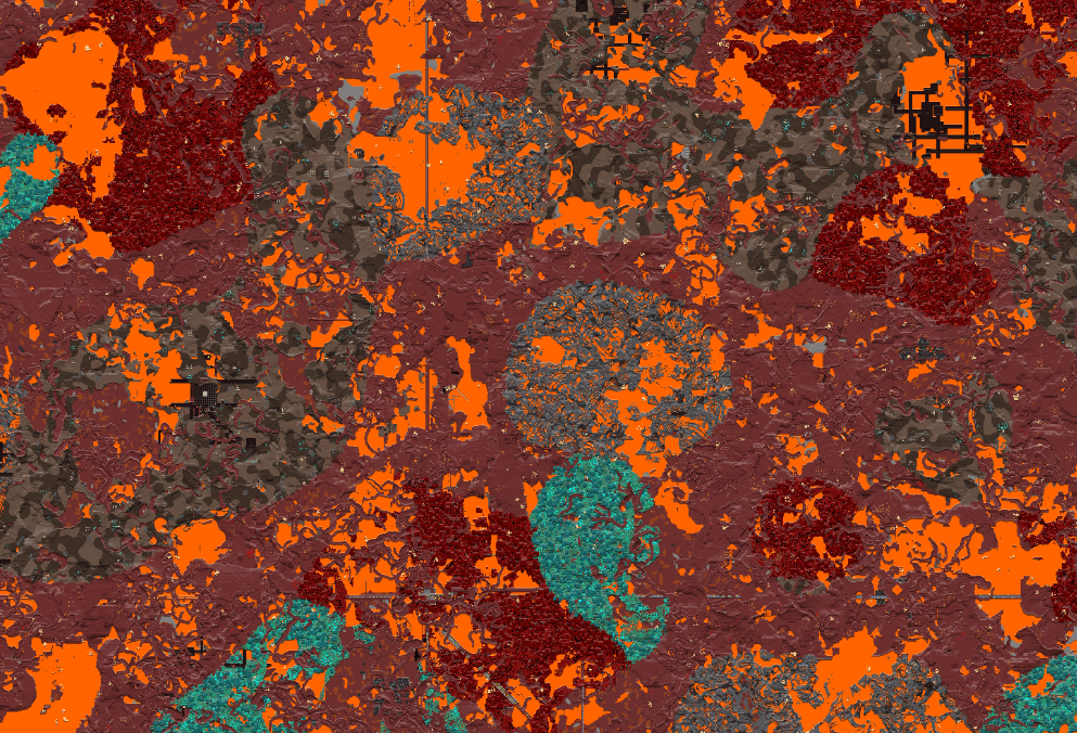 Example of the Nether map