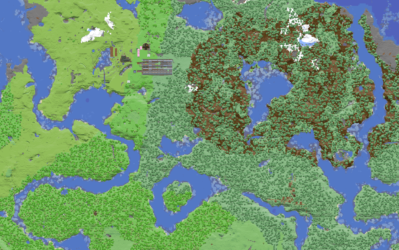 Example of the Overworld map